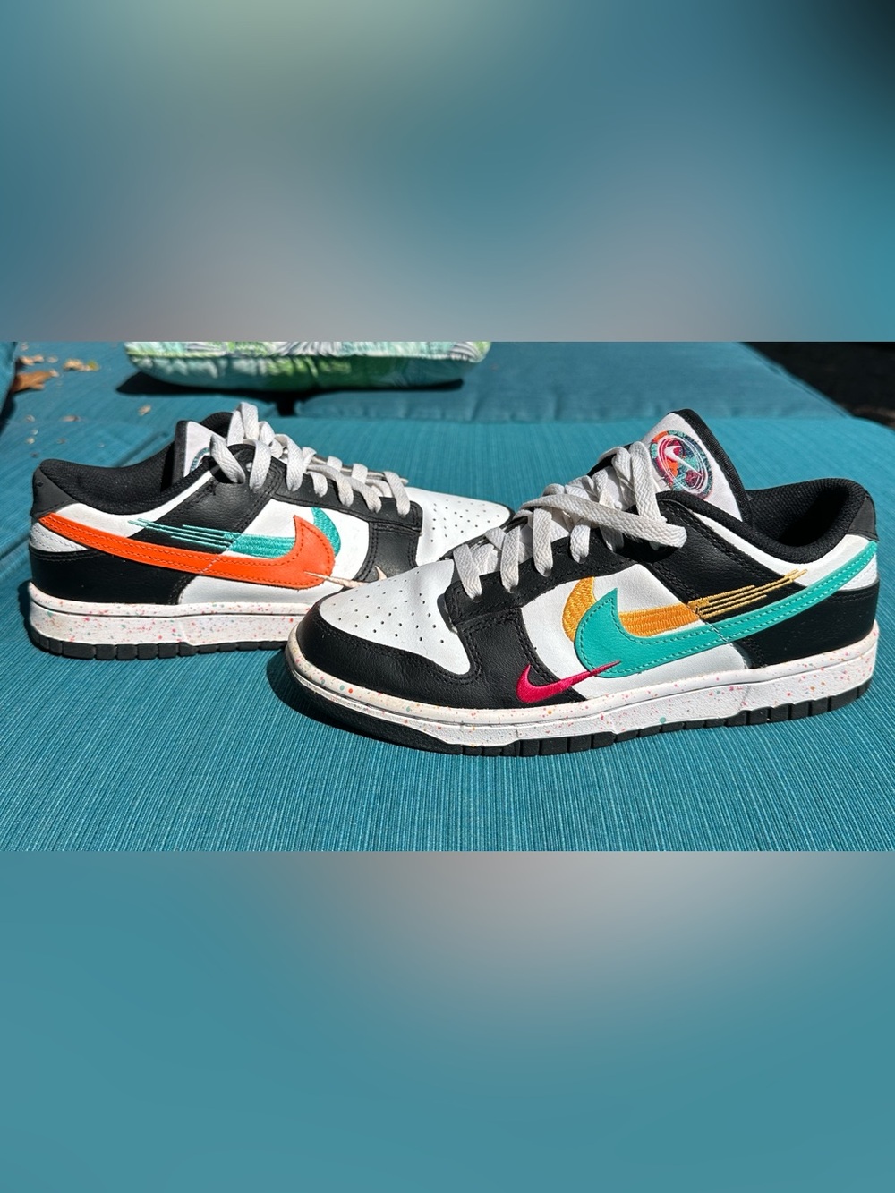 Rare Nike Dunk Multi Color Swoosh FD4623-131